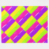 Couverture Polaire Bright Neon Peinture Brush Strots | (Devant (Horizontal))