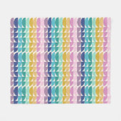 Couverture Polaire Bright Pastel Arc-en-ciel formes géométriques Moti (Devant (Horizontal))