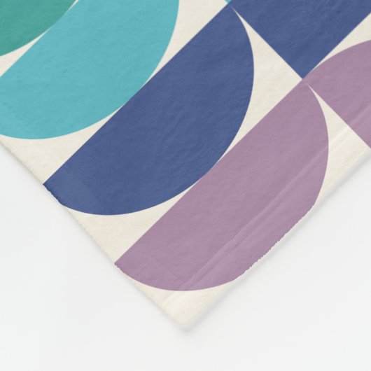 Couverture Polaire Bright Pastel Arc-en-ciel formes géométriques Moti (Coin)