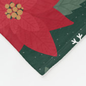 Couverture Polaire Bright Preppy Christmas Poinsettias Throw Blanket (Coin)