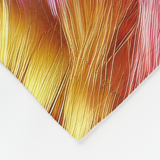 Couverture Polaire Bright Rainbow fausse texture de fourrure monstre (Coin)