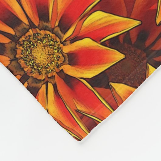 Couverture Polaire Bright Sunflowers (Coin)