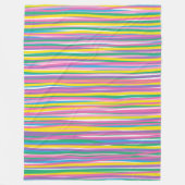 Couverture Polaire Bright Vertical Summer Stripes (Devant)