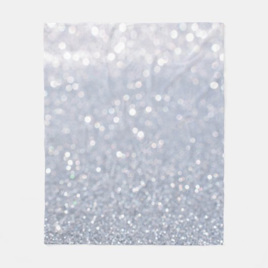 Couverture Polaire brillant d'argent parties scintillant abstrait arr (Devant)