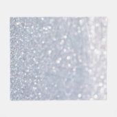 Couverture Polaire brillant d'argent parties scintillant abstrait arr (Devant (Horizontal))