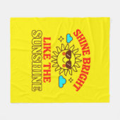 Couverture Polaire Brillez comme le soleil (Devant (Horizontal))