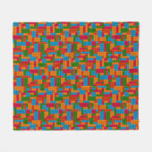 Couverture Polaire Brique de construction colorée (Devant (Horizontal))