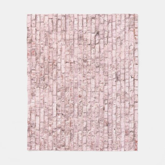Couverture Polaire Brique rose rétro : Saturée Abstraite (Devant)