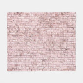 Couverture Polaire Brique rose rétro : Saturée Abstraite (Devant (Horizontal))