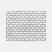 Couverture Polaire Briques blanches (Devant (Horizontal))