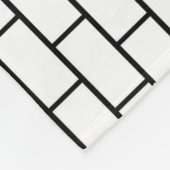 Couverture Polaire Briques blanches (Coin)