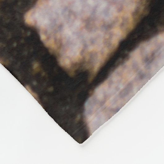 Couverture Polaire briques Brown et rouges (Coin)