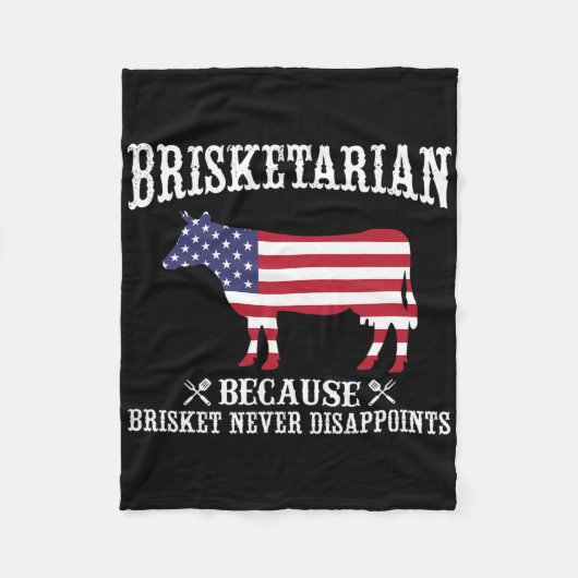 Couverture Polaire Brisketarien Parce Que Brisket Ne Déçoit Jamais - (Devant)