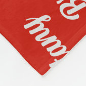 Couverture Polaire Brittany Spaniel Chien Nom Motif Noël (Coin)