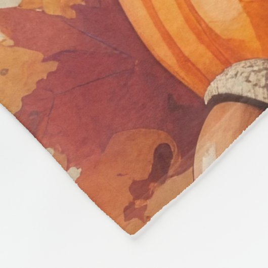 Couverture Polaire Brittany Spaniel En Automne Laisse L'Art Thanksgiv (Coin)