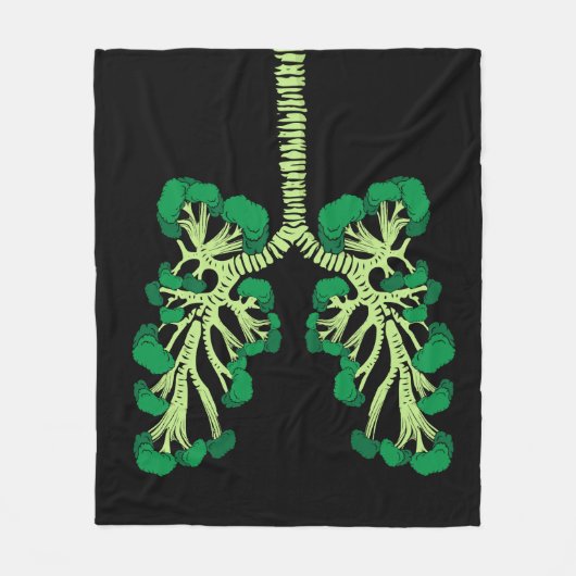 Couverture Polaire Broccoli Lover Cuisine de légumes sains Broccoli (Devant)