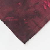 Couverture Polaire Broche à tarte personnalisée Blanche avec nom (Coin)