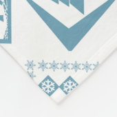 Couverture Polaire Brochure en patchwork hivernal de Noël (Coin)