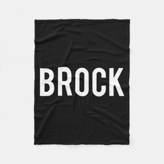 Couverture Polaire Brock - Cool New Funny Name Fan Gift Tee  (Devant)