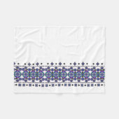 Couverture Polaire Broderie bleue (Devant (Horizontal))