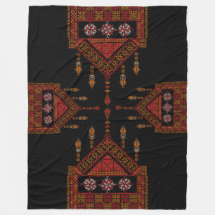 Couverture Polaire Broderie palestinienne de Tatreez   Art palestine