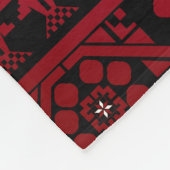 Couverture Polaire Broderie palestinienne Tatreez design imprimé (Coin)