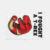 Couverture Polaire Broken Arm Recovery T-rex Kids Boys Dinosaur  (Devant (Horizontal))