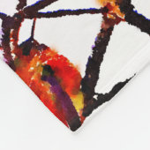 Couverture Polaire Bronze, rouge or et pourpre colibri (Coin)