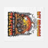 Couverture Polaire Broom Broke Tractor Halloween Witch Ghosts_1 (Devant (Horizontal))
