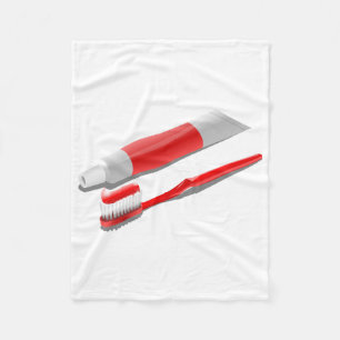 Couverture Polaire Brosse à dents et dentifrice