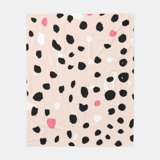 Couverture Polaire Brosse à encre : Texture artistique