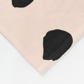 Couverture Polaire Brosse à encre : Texture artistique (Coin)