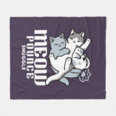 Couverture Polaire Brosse à lait - Chats à couchage mignon (Devant (Horizontal))