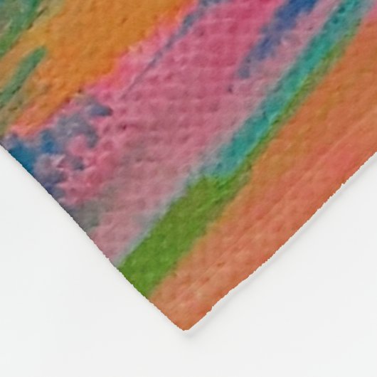 Couverture Polaire Brosse rose Abstraite Impression (Coin)