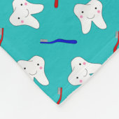 Couverture Polaire Brosses de turquoise et motif nommés faits sur (Coin)