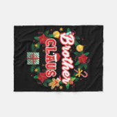 Couverture Polaire Brother Claus Christmas Père Noël Laurel Wreath Mi (Devant (Horizontal))