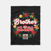 Couverture Polaire Brother Claus Christmas Père Noël Laurel Wreath Mi (Devant)