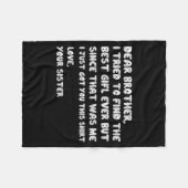 Couverture Polaire Brother Dear Tried I Find Tee (Devant (Horizontal))