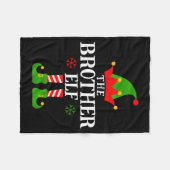 Couverture Polaire Brother Elf Funny Matching Family Group Christmas  (Devant (Horizontal))