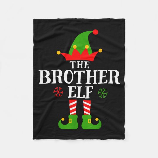 Couverture Polaire Brother Elf Funny Matching Family Group Christmas  (Devant)