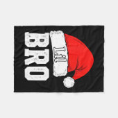 Couverture Polaire Brother Lil Bro Santa Hat Christmas Little Brother (Devant (Horizontal))