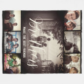 Couverture Polaire Brother moderne Meilleurs amis Dark Photo Collage (Devant (Horizontal))