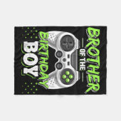 Couverture Polaire Brother Of The Birthday Boy Matching Video Game Bi (Devant (Horizontal))