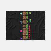 Couverture Polaire Brother Of The Birthday Boy Pixel Game Matching Fa (Devant (Horizontal))