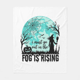 Couverture Polaire Brouillard d'Halloween est une sorcière de citroui