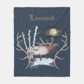 Couverture Polaire Brouillonnement Bull Elk (Devant)
