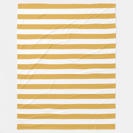 Couverture Polaire Brown blanc rayures Modèle Élégant couleur tendanc (Devant)