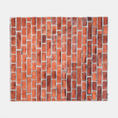 Couverture Polaire Brown brick wall (Devant (Horizontal))