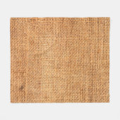 Couverture Polaire Brown burlap cloth background or sack cloth (Devant (Horizontal))