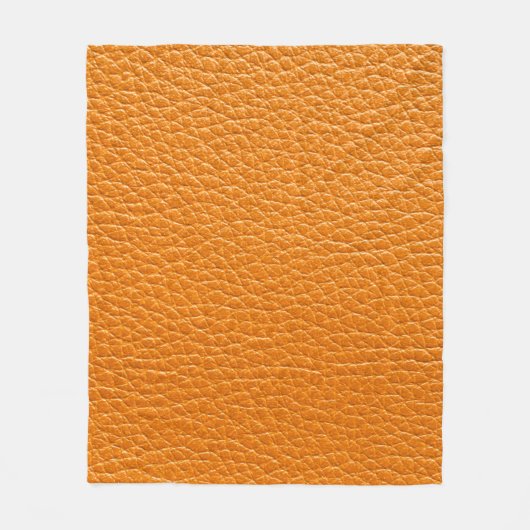 Couverture Polaire Brown cuir texture closeup (Devant)